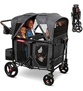 Baby Stroller Wagon for Kids, Outside Toys for Toddlers 1-3, Outdoor Play Rolling Cart, Beach Car...