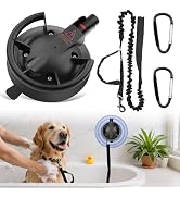 Dog Bathing Suction Cup with Tether, High Elasticity Nylon Dog Bathing Tether Leash with Powerful...