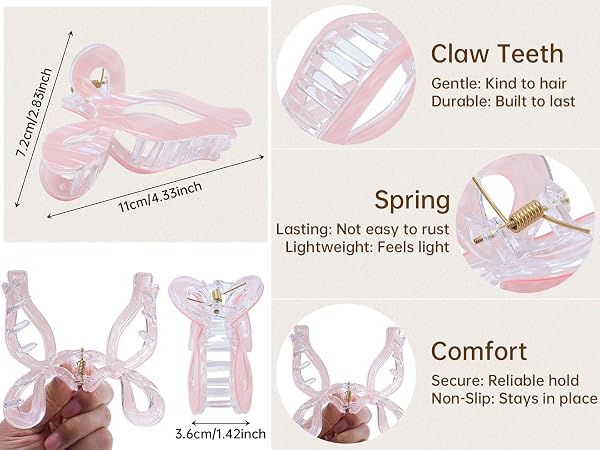 Elegant Bow Hair Claw Clip
