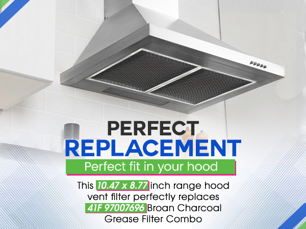 The exhaust hood filter is a perfect replacement for 97007696 S97007696 41F