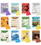 SCENTORINI Scented Wax Melts 12 Pack - Spring & Summer Assorted Scents Including Pure Cotton, Tah...