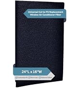Cut-to-Fit Replacement Window Air Conditioner Filter, 24” x 16” - Universal Sizing AC Unit Filtra...