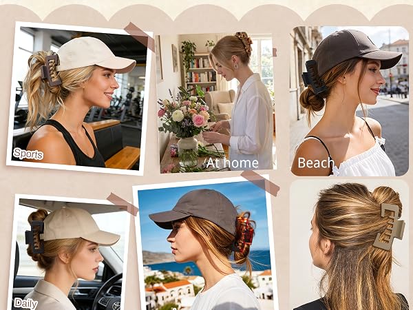 hat friendly claw clip claw clip for baseball cap trucker hat claw clip claw clip hair clips