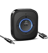 Golvery Bluetooth Receiver for Old Speaker with Latest Bluetooth V5.3, 20-Hour Battery Life, Hand...