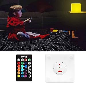 mr.go 10 inch led rechargeable cube light - multiple control options