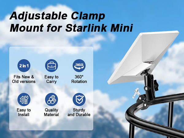 starlink mini rv ladder mount