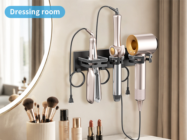 wall mount hair dryer holder