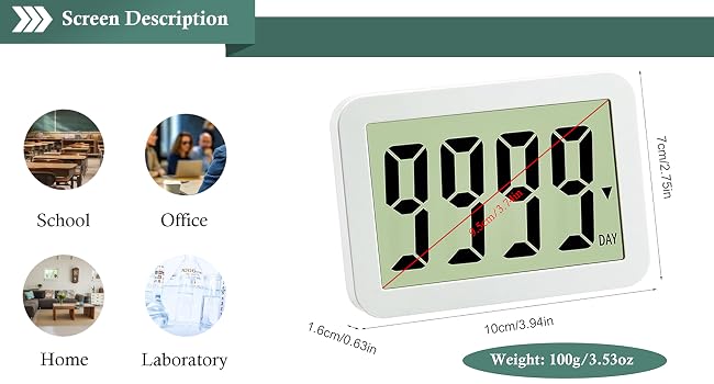Big LCD Display Count Downtimer