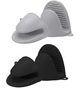 Tayfeim 4PCS Silicone Oven Mitts, Thicken Mini Oven Mitts Silicone Heat Resistant, Silicone Oven ...