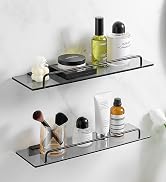 glass bathroom shelf