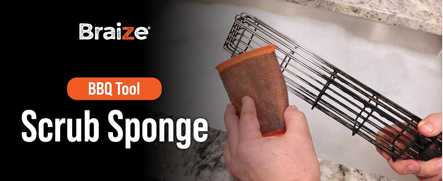 Braize sponges kitchen BBQ tool scrub sponge
