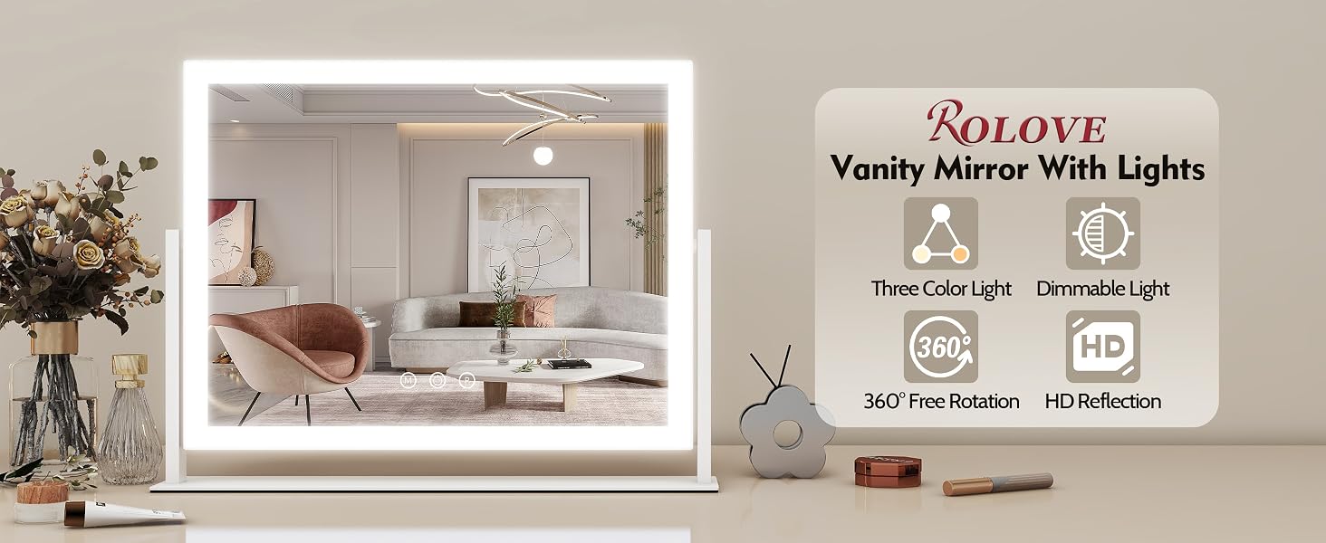 lighted vanity mirror tabletop desk vanity mirror with lights