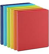 0.5-inch 3-Ring Binder with 2 Interior Pockets, 0.5'' Basic Binders Holds US Letter Size 8.5'' x ...
