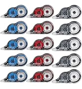 WISOPTUS 15PCS White Correction Tape with Dispenser, 39.37ft Each, Fast Clean and Easy to Use Tea...