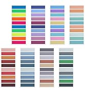Sticky Tabs Morandi 1600 PCS Book Tabs,Transparent 8 Pads Annotation Post Note Book Flags Page Ma...
