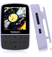Yoton MP3 Player with Bluetooth 5.2, Expandable to 64GB, Mini Size, HiFi Music, with Sports Clip,...