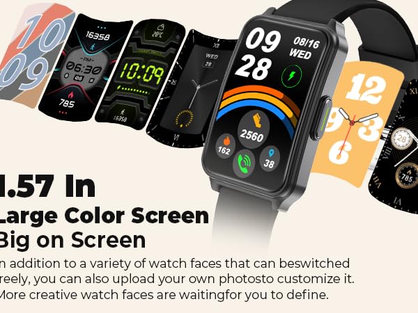 The smart watch also offers over 200 different watch faces to choose