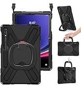 BRAECN Galaxy Tab S9+/S8+/S7+ Case, Heavy Duty Silicone with S Pen Holder, Stable Kickstand/Handl...