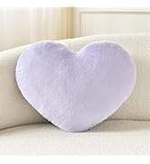 Petrella Heart Pillow Cute Fuzzy Pillows Throw Pillows for Bed Livingroom Home Decor Cushion Deco...