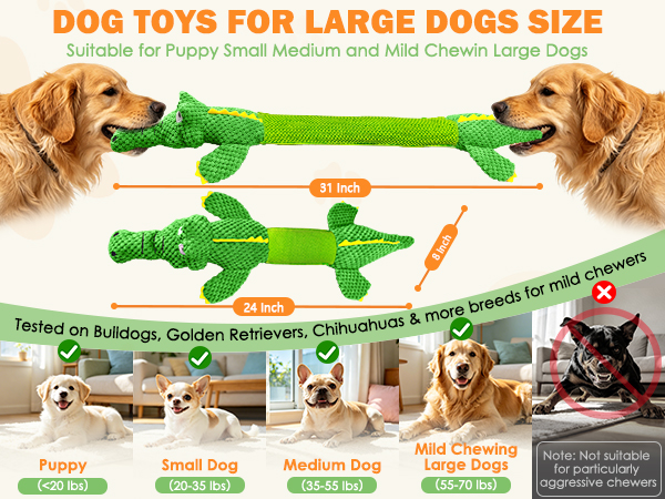 dog toys for puppy to large dogs