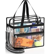Hopack Clear Bag for Stadium Events, Clear Crossbody Purses with Adjustable Strap for Sports Even...