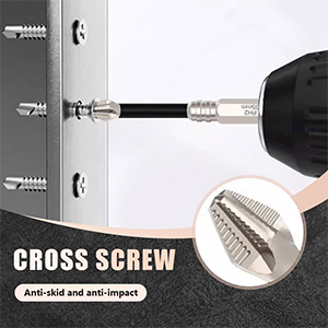 Each magnetic drill bit features an ultra-strong neodymium magnet