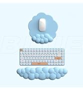 Cloud Keyboard Wrist Rest and Mouse Pad with Wrist Rest with Coaster Set Ergonomic Cute Hand Rest...