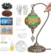 BOHMR DIY Turkish Mosaic Lamp Kit for Adults,Swan-Neck Stained Glass Lamp Making Kit- Easy,Fun,No...