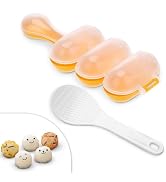 Rice Ball Mold Shaker with Spatula - DIY Sticky Rice Molds Large Ball Mold Kitchen Tool Rice Ball...