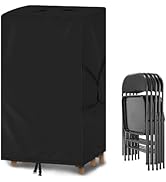 QYILUARE Folding Chair Cover,Water Resistant Folding Chairs Storage Bag with Handles for Metal,Pl...