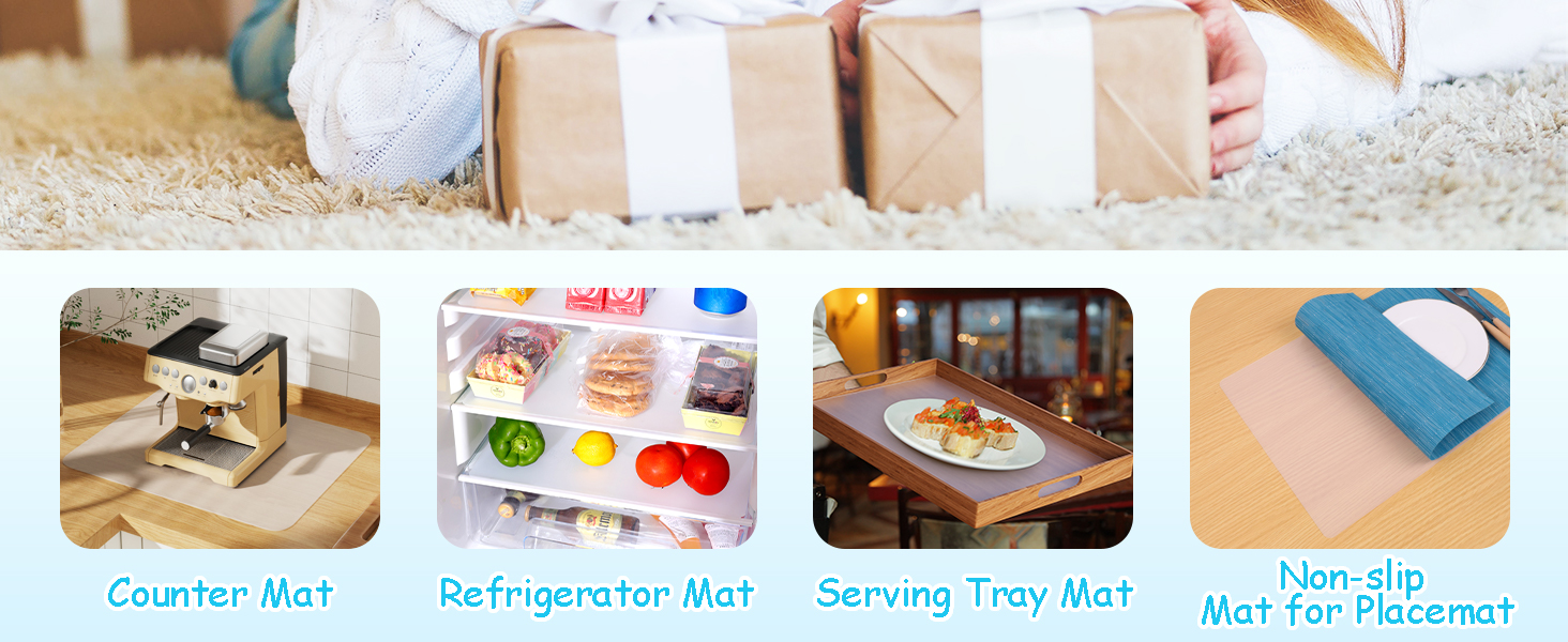 clear silicone mat makeup desk microwave countertop protector play mat food-grade non-slip