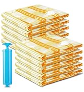 10 Medium Vacuum Storage Bags - Space Saver Seal Bags for Clothes, Comforters, Blankets & Bedding...