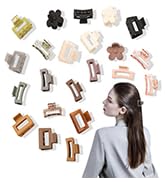 Small Claw Hair Clips for Thin Hair - 22 Pcs Medium Mini Hair Claw Clips for Shot Hair Tiny Claw ...