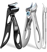 Toenail Clippers for Seniors Thick Toenails, 2026 Angled Head Heavy Duty Large Toe Nail Clippers ...