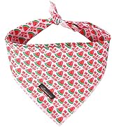 ARING PET Summer Dog Bandana-Pink Watermelon Dog Bandanas, Soft Comfortable Dogs Triangle Bibs fo...