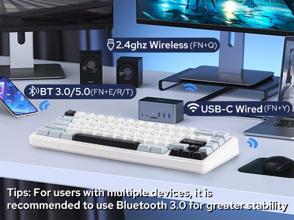 wireless creamy keyboard