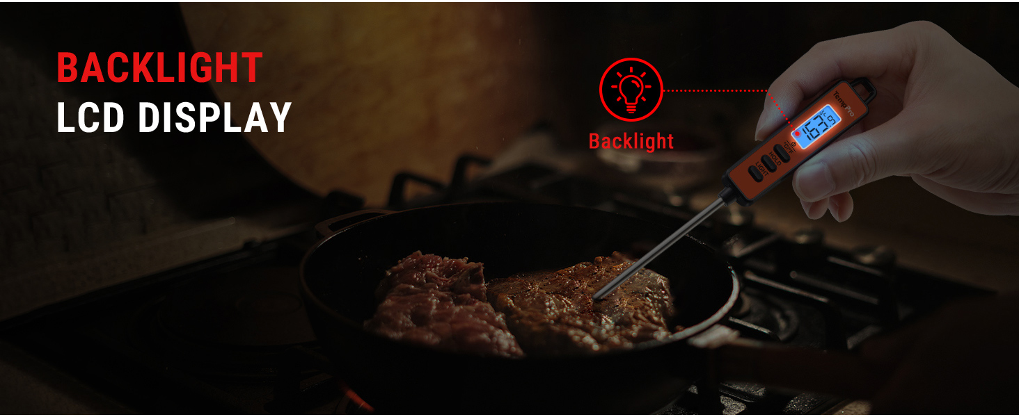 digital meat thermometer instant read cooking thermometer for liquids meat thermometer probe