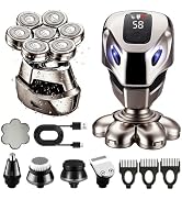 Waking Forest Head Shavers for Bald Men, 5-in-1 Beard Trimmer for Men Electric Razor with Clipper...