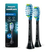 Philips Sonicare Genuine C3 Premium Plaque Control Replacement Toothbrush Heads, 2 Brush Heads, B...