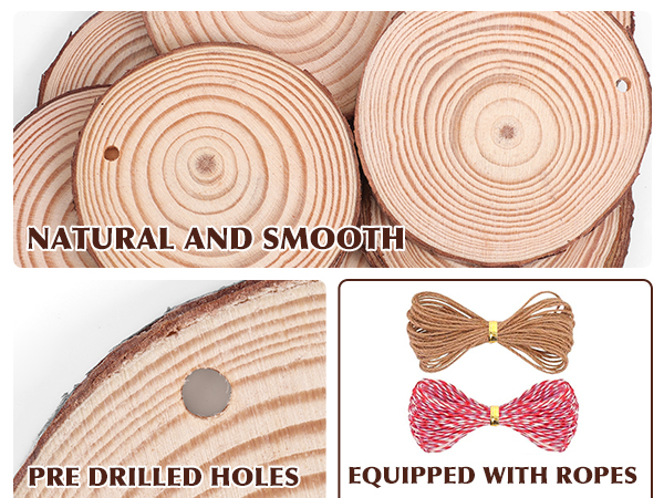 wood circles for crafts
