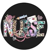 BILLAION Floral Leopard Nurse Mouse Pad for Desk, Nurse Appreciation Gifts Mousepad for Work Wire...