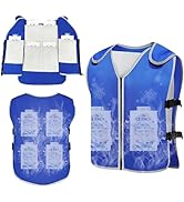 Callicebus Ice Vest, Cooling Vest for Men Women with 26 PCS Ice Packs, Reflective and Adjustable ...