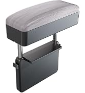 AOWIS Car Console Armrest Box Arm Rest Height Adjustable Comfort Elbow Pad Universal (Grey1)