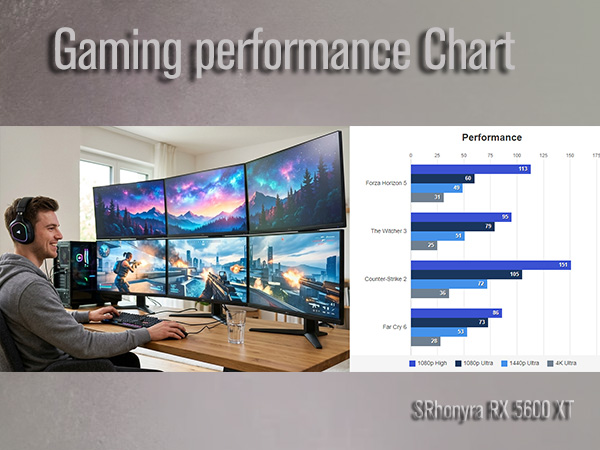 SRhonyra SR56T6H61 6HDMI 6GB VIDEO CARD PERFORMANCE SMALL