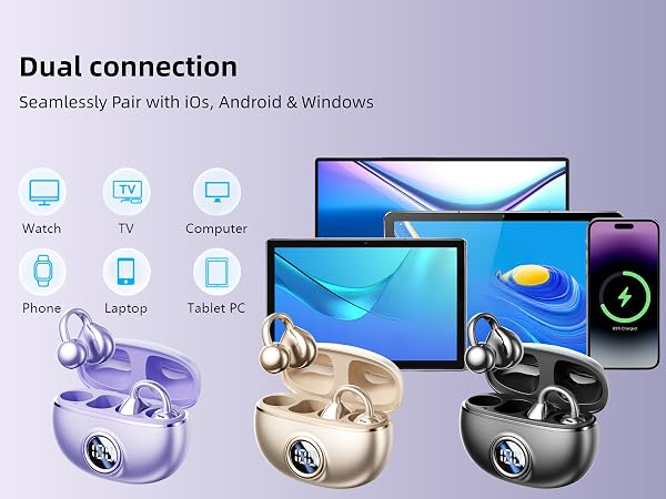 Dual connection Seamlessly Pair with iOs, Android & Windows