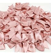 Rose Gift Wrap Bows - 50pcs Elegant Reusable Bows for Gift Wrapping, Party Decorations, Wedding D...