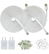 20 FT Weatherproof Power Extension Cable Charger for Wyze Cam V3,WyzeCam Outdoor,Arlo Essential,E...