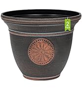 ZMTECH Plant Pot, 22 inch Plastic Planter with Drainage Hole and Removable Plug, Flower Pot for I...