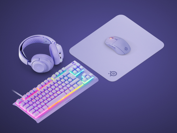 SteelSeries Headset Keyboard Mouse and Mouse Pad