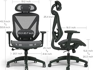 STAPLES Dexley Ergonomic Mesh Swivel Task Chair, Black (UN56946)